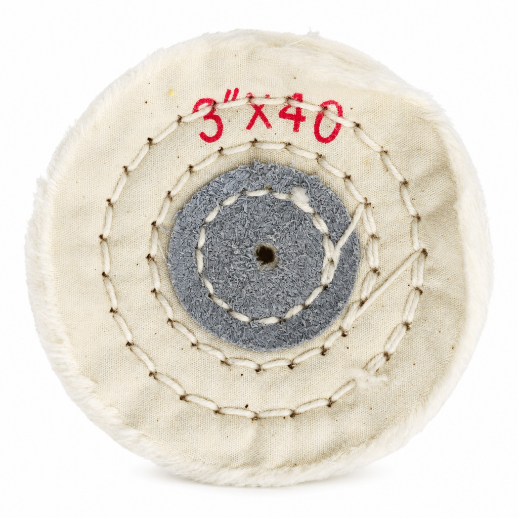 White Cloth Wheel 3*40