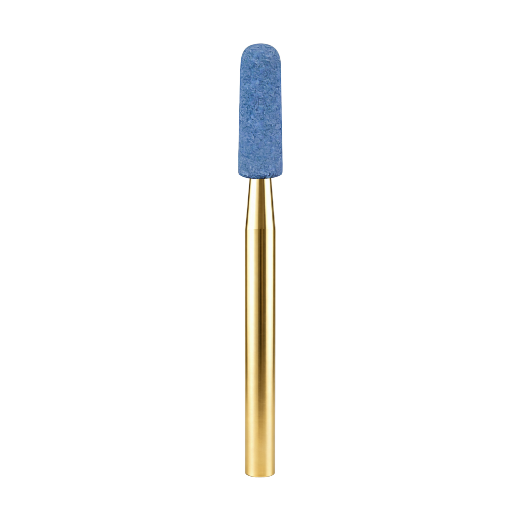 Blue round cylinder FG dental cleaning bur