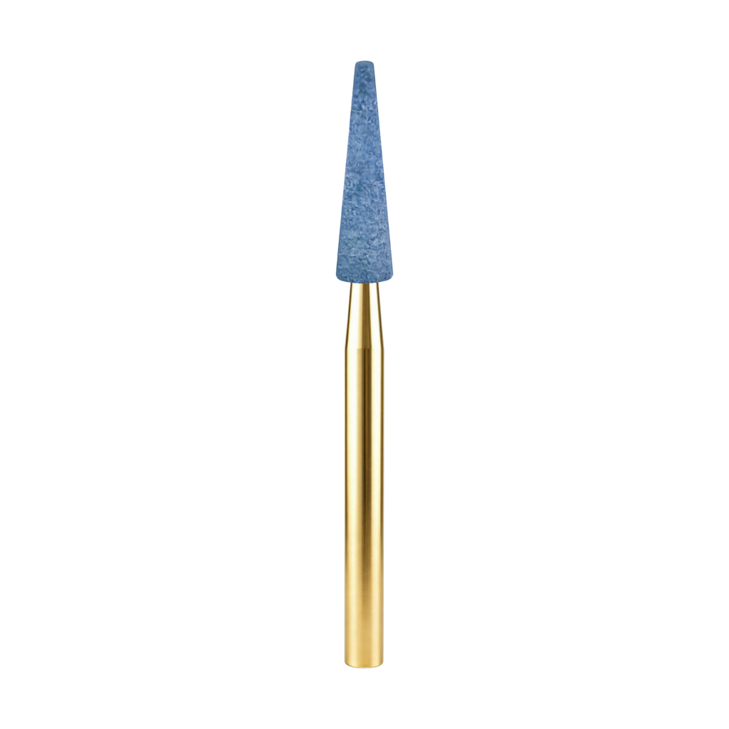 Blue taper flat end FG dental cleaning bur